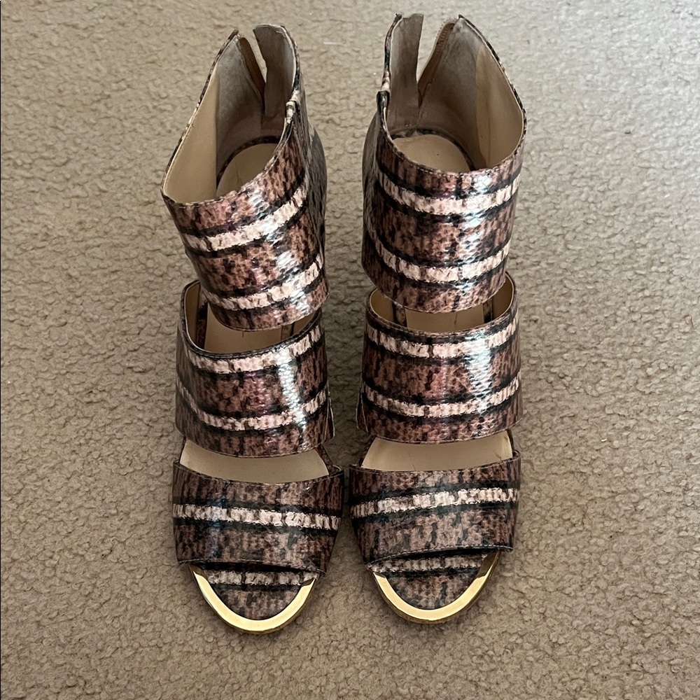 Jessica Simpson Multi-Tone Strappy Heels